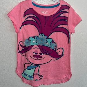 Trolls Poppy T-Shirt with 3D flowers size 7/8